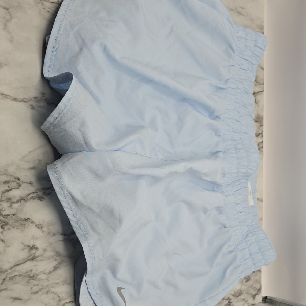 Nike Women's Light Blue Athletic Shorts